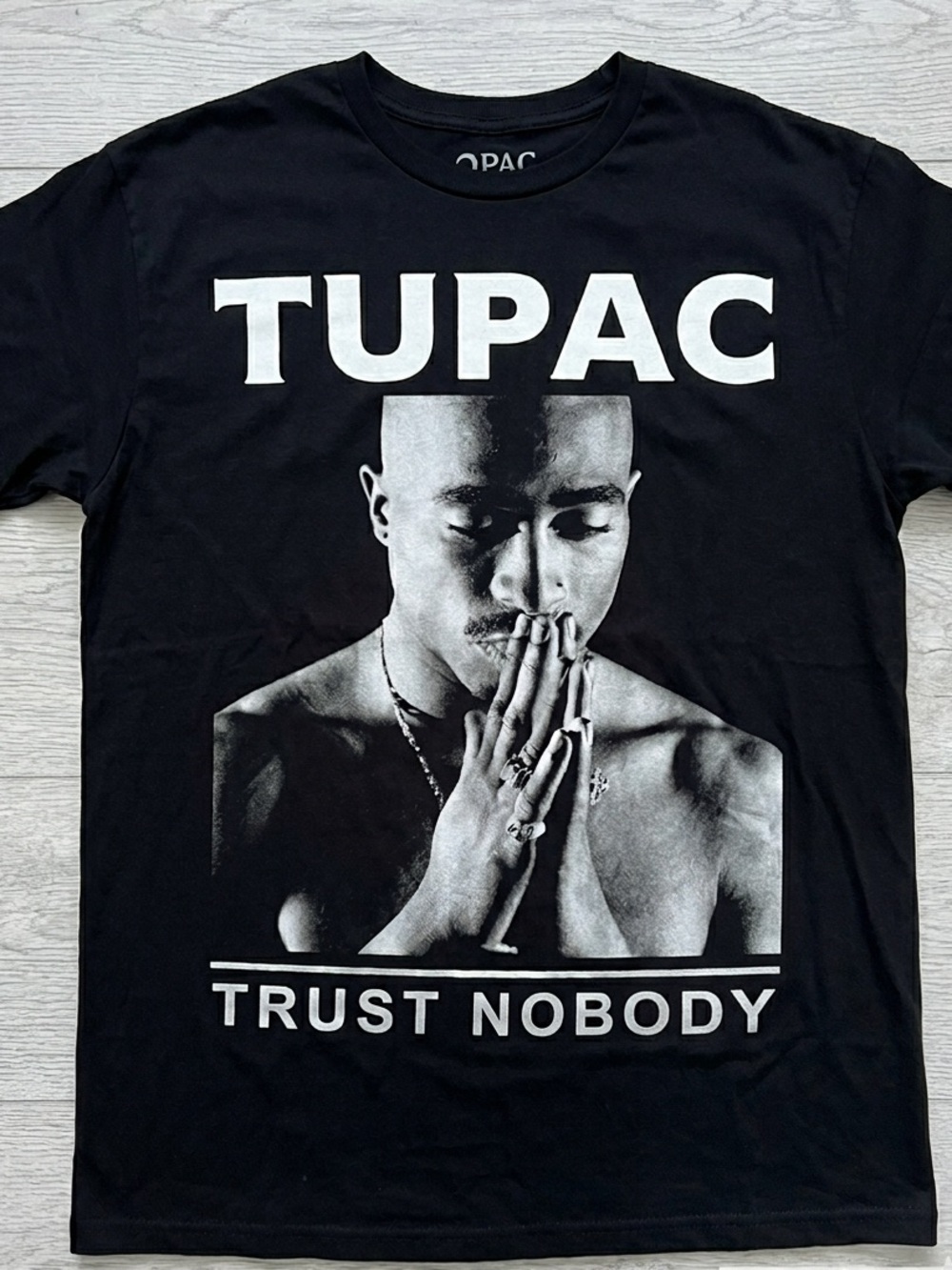 Tupac 'Trust Nobody' Graphic Tee - Black XL (46-48)